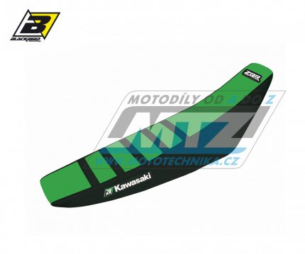 Sedlo kompletn Kawasaki KXF250 / 13-20 + KXF450 / 12-18 - barva zeleno-ern - typ potahu ZEBRA - zven proveden +15mm